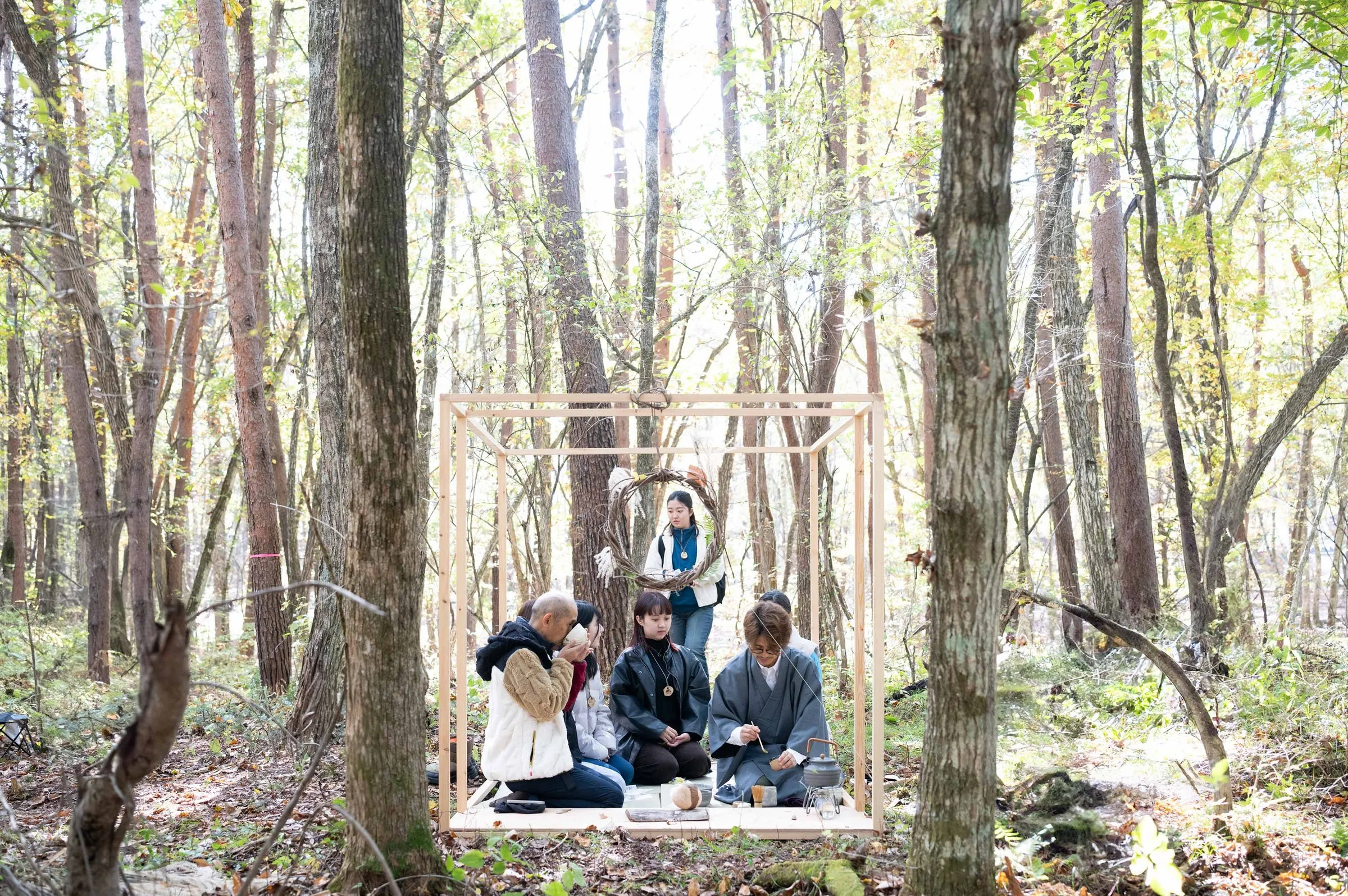 森の茶会に集まった人たち