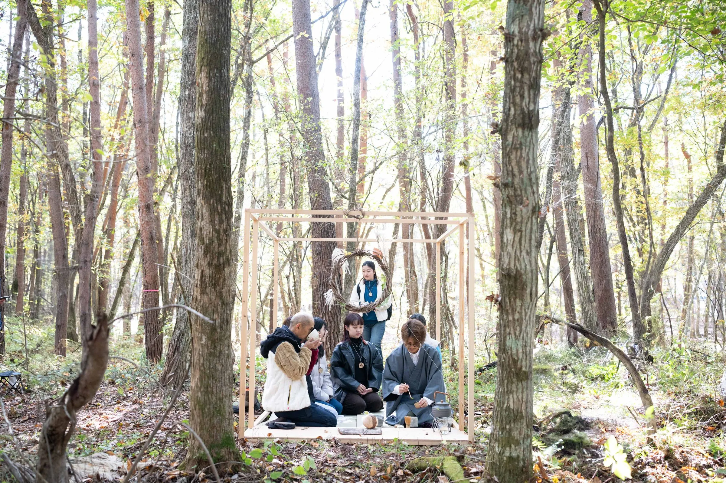 森の茶会に集まった人たち